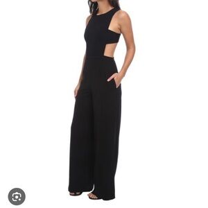 BCBGMaxAzria Black Cutout Jumpsuit